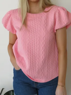 The Elizabeth Top | Pink