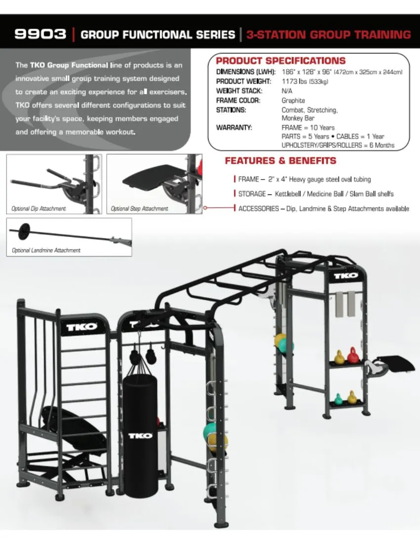 TKO Stretching-Boxing-Rebounder Station 9903
