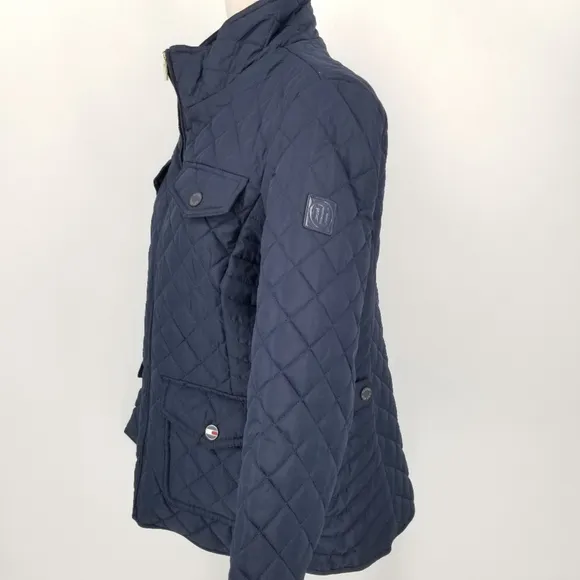 Tommy Hilfiger Navy Quilted Jacket Size Medium NWT