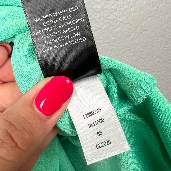 Torrid Turquoise Crepe High Neck Skater Dress w/Pockets 3 / 3X - EUC, Aqua Green