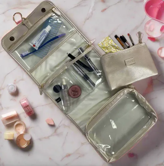 Travel Bags -  Classic Toiletry Case in Pearl Quilted