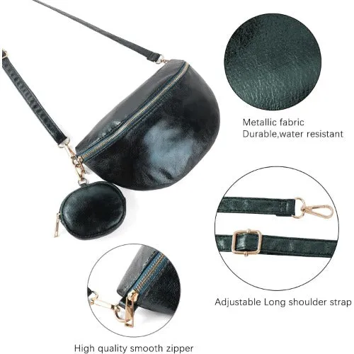 Travel Fanny Pack Metallic Color Phone Waist Packs