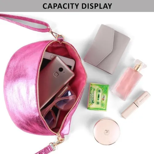 Travel Fanny Pack Metallic Color Phone Waist Packs