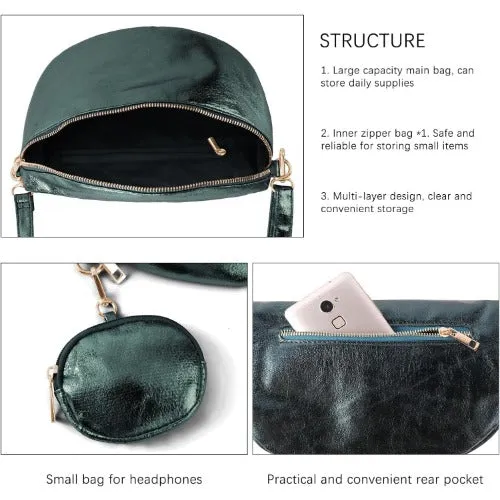 Travel Fanny Pack Metallic Color Phone Waist Packs