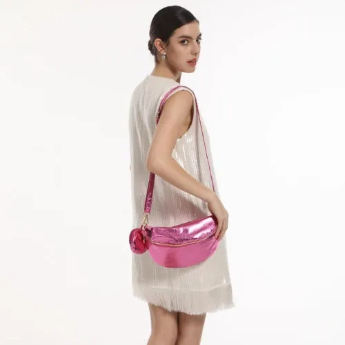Travel Fanny Pack Metallic Color Phone Waist Packs