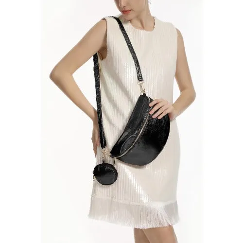 Travel Fanny Pack Metallic Color Phone Waist Packs