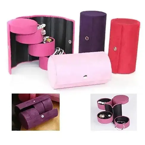 Travel Jewelry Organizer - 8 Inch Velour Jewel Roll for Safe and Stylish Jewelry Travel