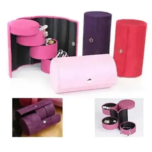 Travel Jewelry Organizer - 8 Inch Velour Jewel Roll for Safe and Stylish Jewelry Travel