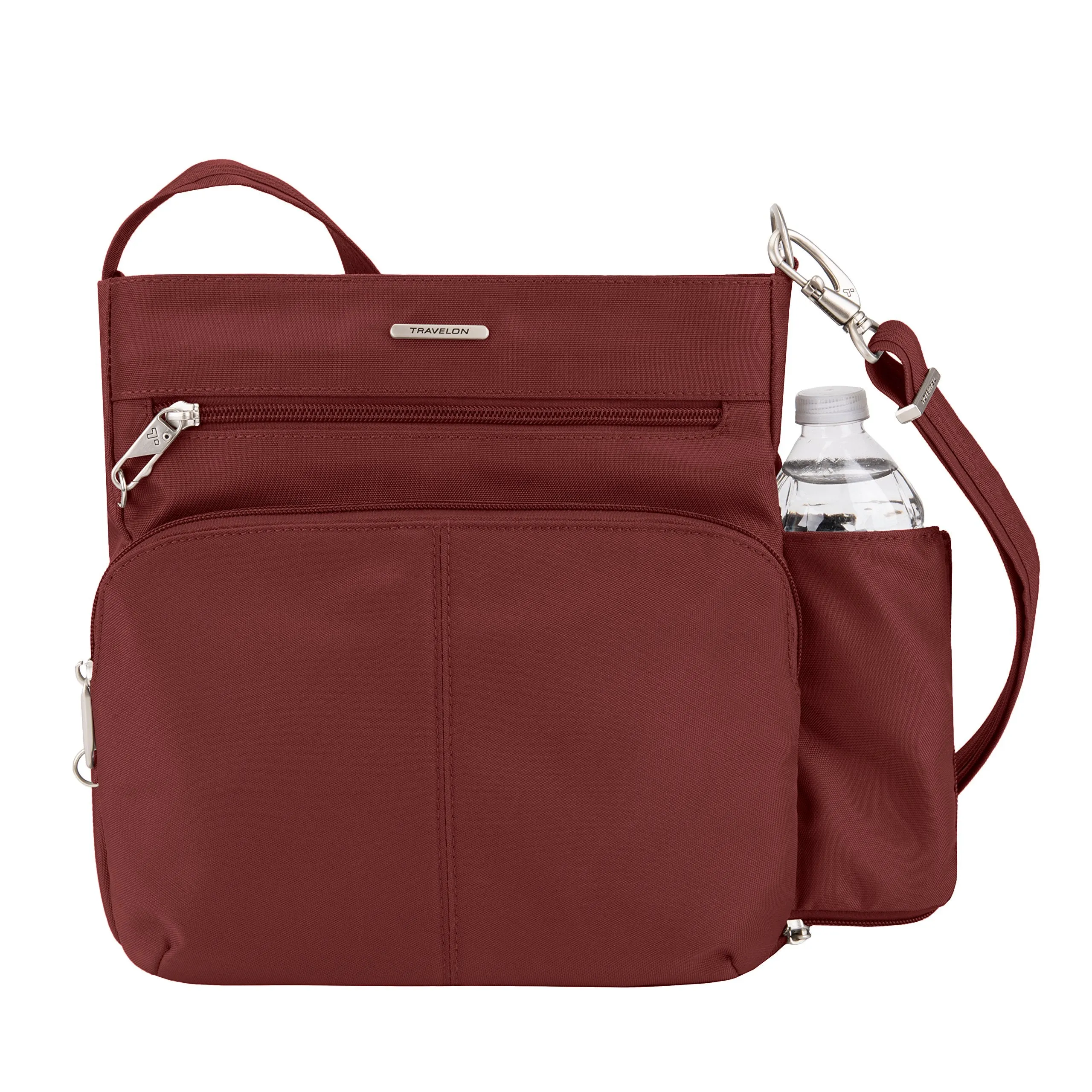 Travelon Anti-theft Classic N/S Cross Body Bag, Wine