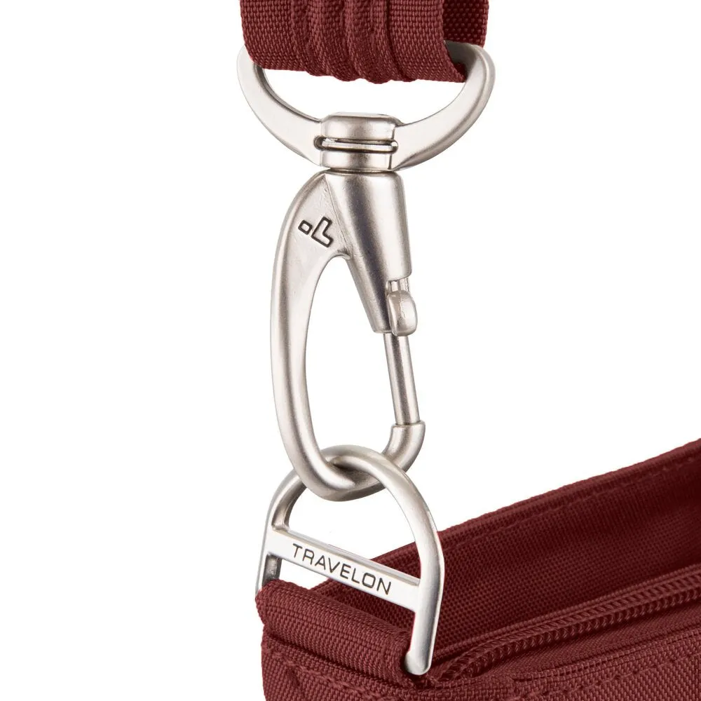 Travelon Anti-theft Classic N/S Cross Body Bag, Wine