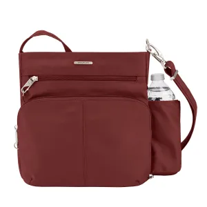 Travelon Anti-theft Classic N/S Cross Body Bag, Wine