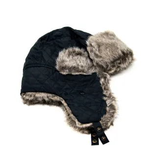 Trooper Hats Quilted - Black