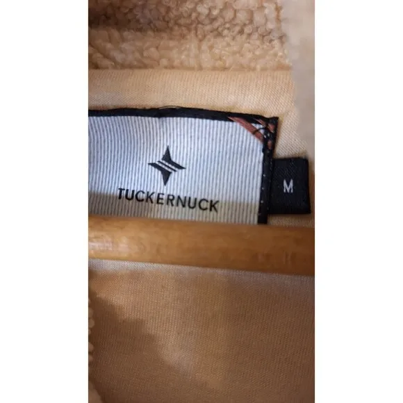 TUCKERNUCK Rollins Cream Fleece Turtleneck Pullover Sweater Women's M Gorpcore