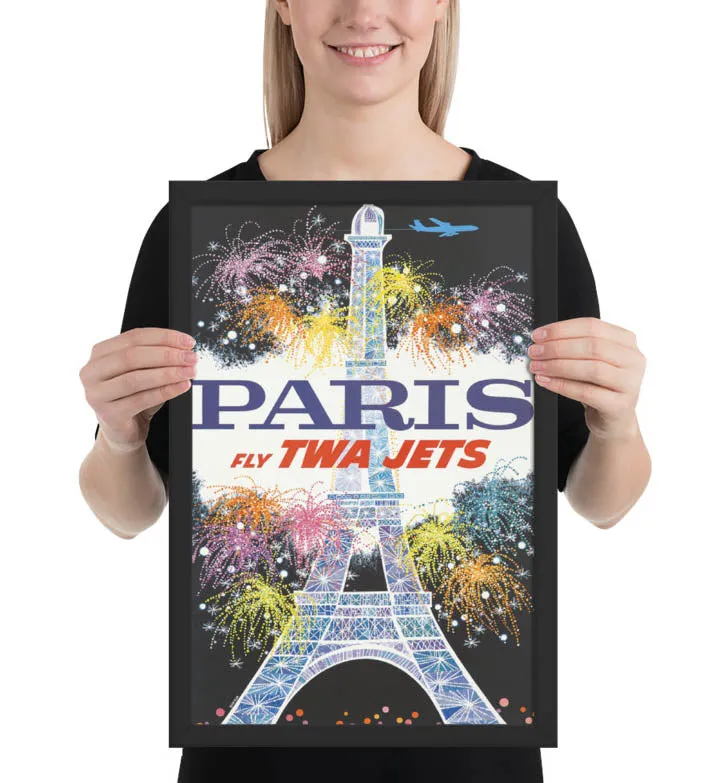 TWA Paris Travel Poster