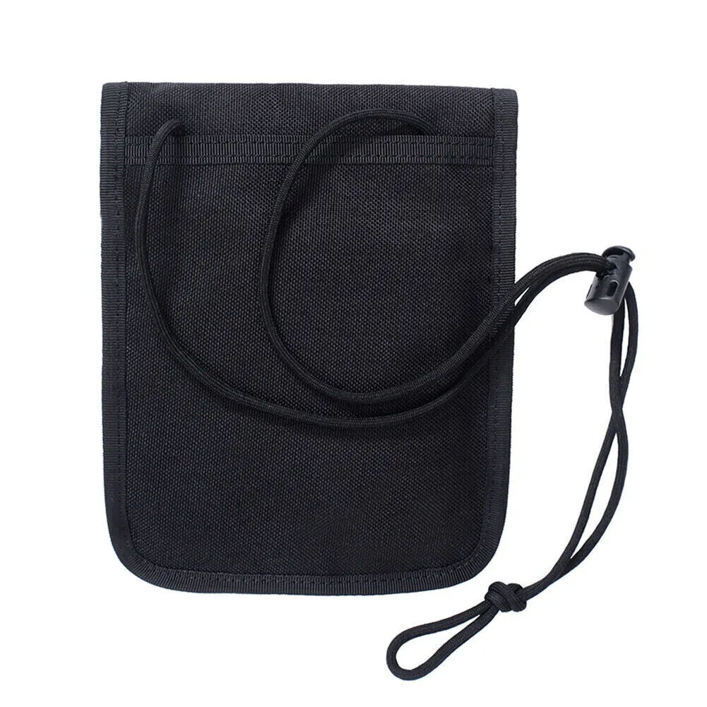 US Anti-Theft RFID Blocking Passport Holder Neck Travel Hidden Wallet Pouch