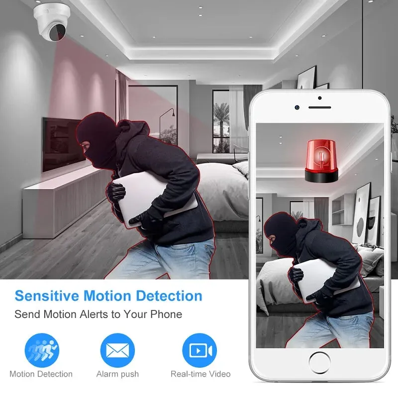 V380 Pro WiFi 1080P IP Camera Smart Home Security Night Vision Indoor 2MP Wireless CCTV Dome Camera