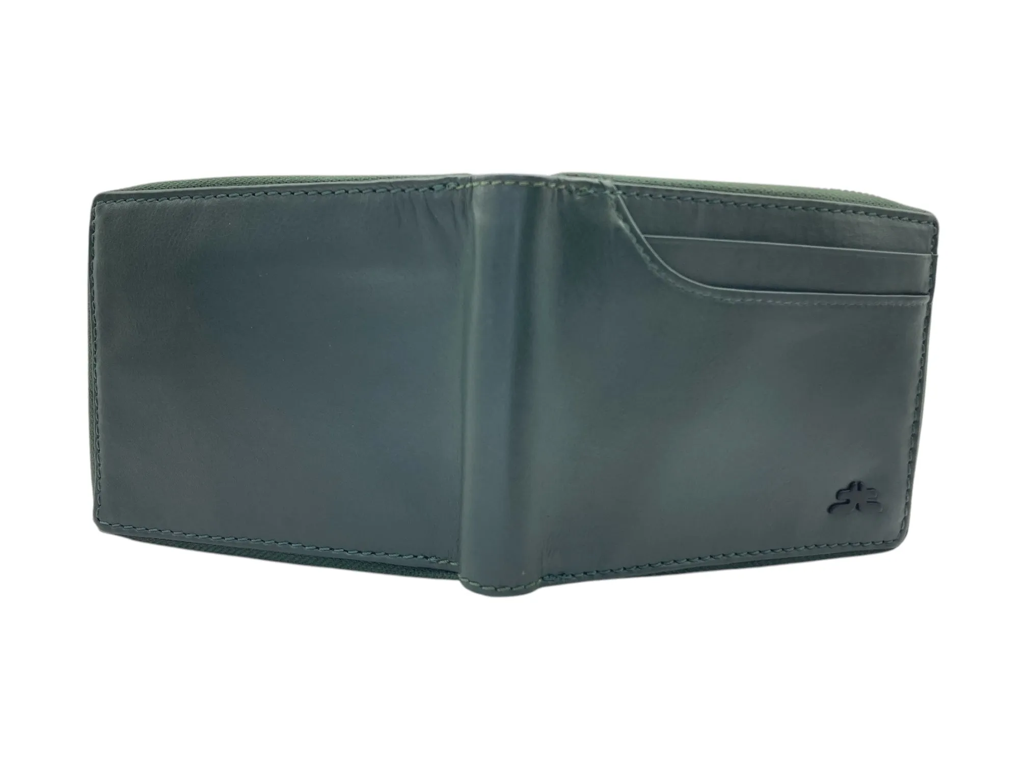 VIP Full Zip RFID Men's Wallet, Multiple Cards Space, Inside 2 Zip Men's Bifold Wallet # 1244NZ