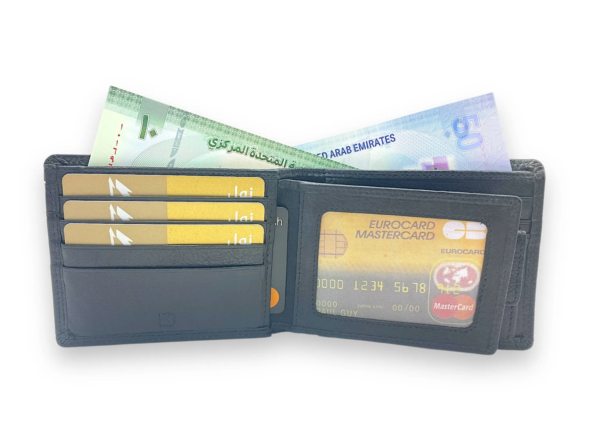 VIP - RFID Card & Coin Wallet, Mens Bifold Wallet, Inside Zip # 4094CP