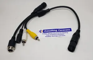 Waeco Dometic Reversing Cable Adapter to Connect Rca and or 4 Pin to Waeco Cable  - No Longer Available