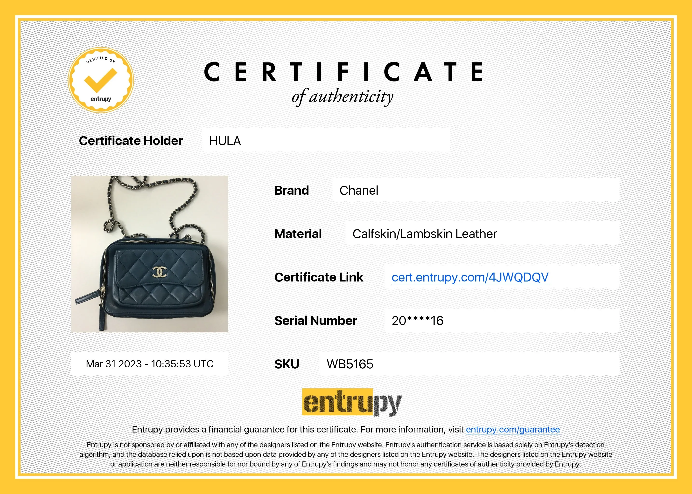 [WB5165] Chanel | Cross-Body Bag