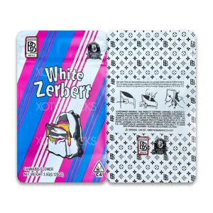 White Zerbert Mylar Bag 3.5 Grams