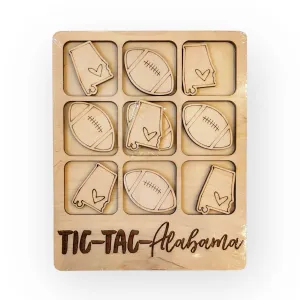 Wooden State Tic-Tac-Toe Game