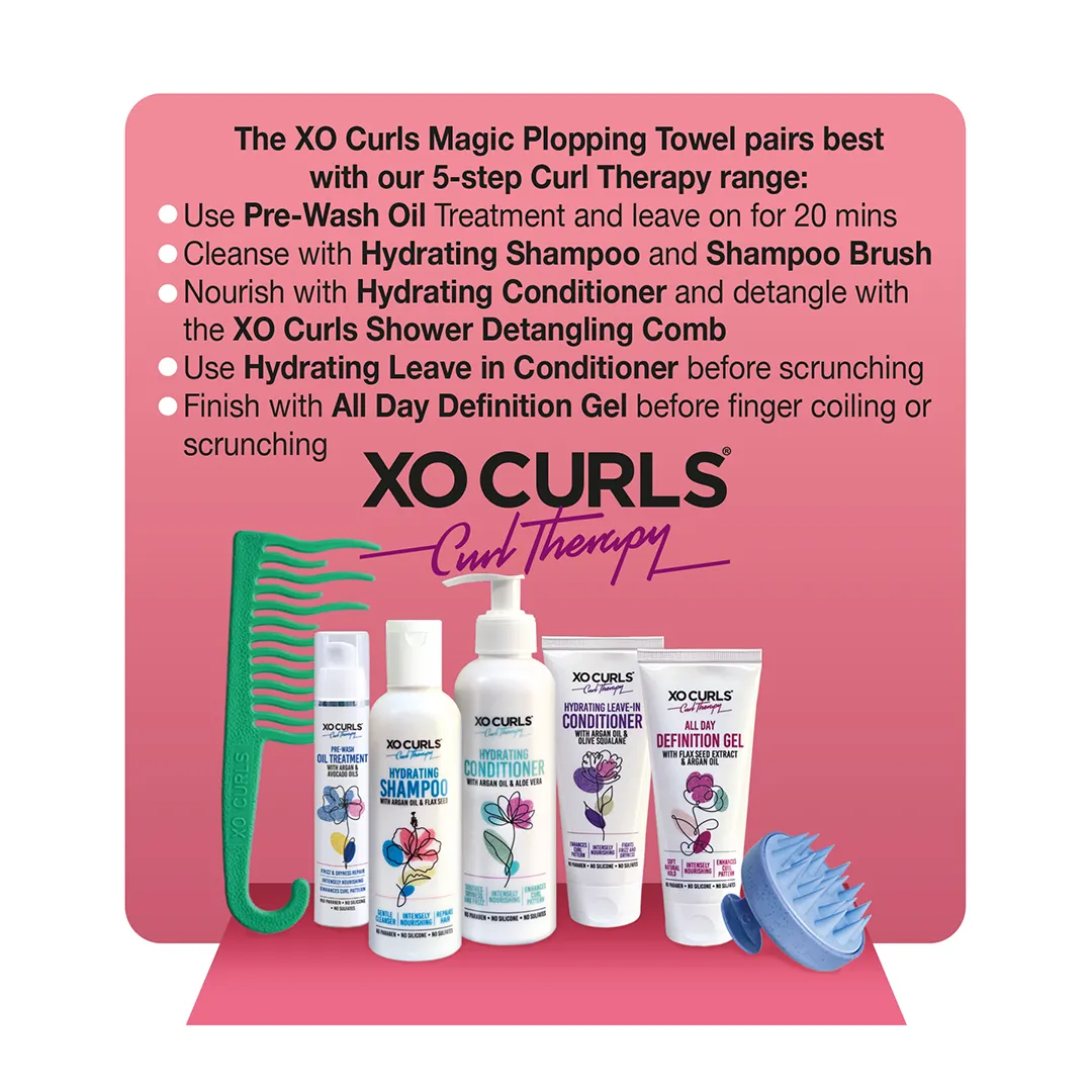 XO Curls 219 GSM Microfiber Hair Towel