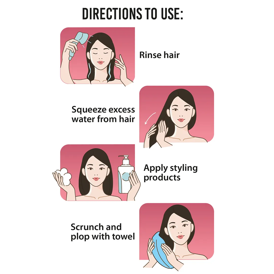 XO Curls 219 GSM Microfiber Hair Towel